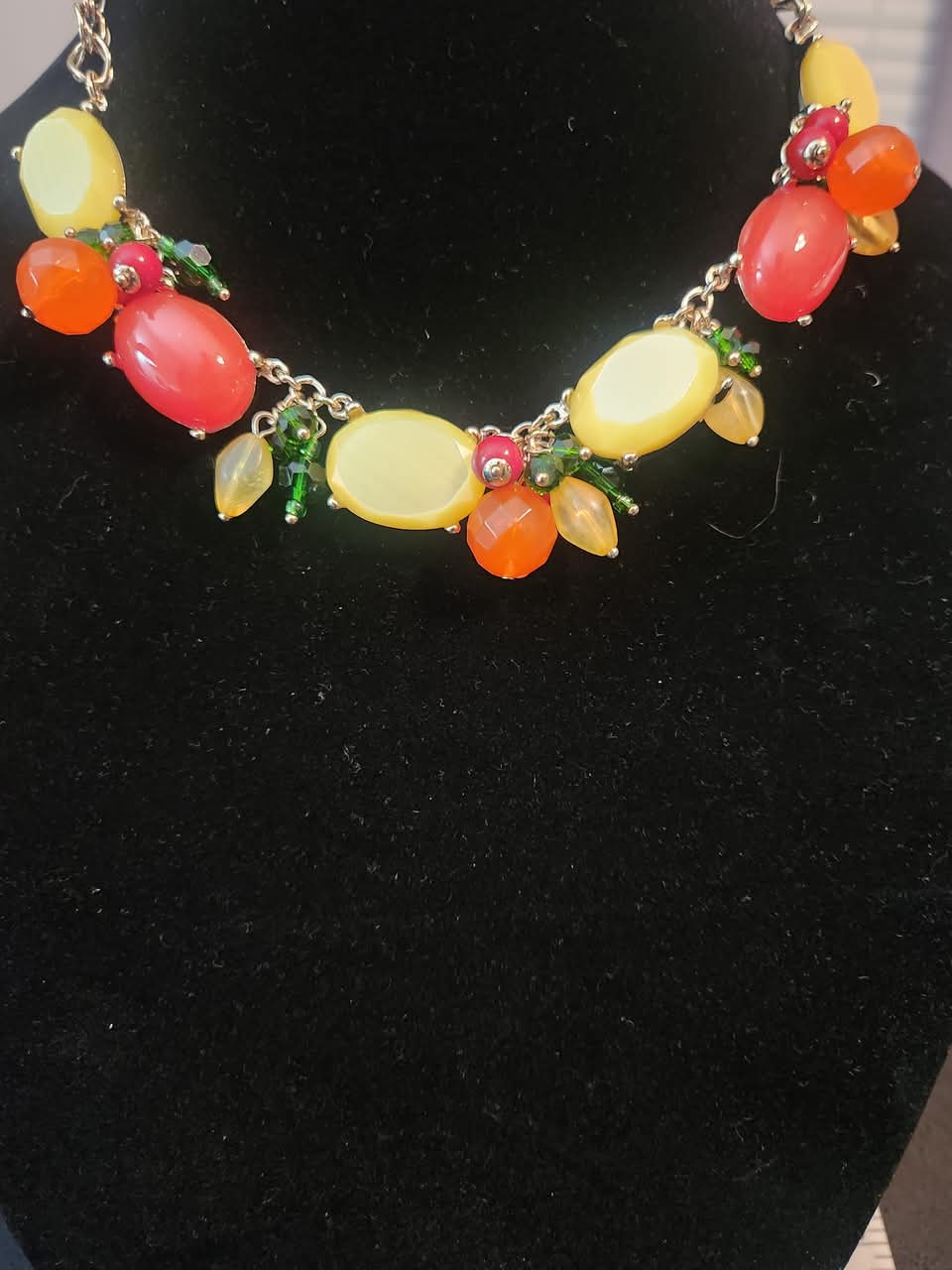 Talbots fruit salad necklace